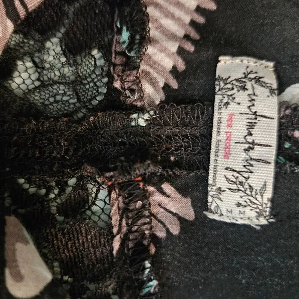 Intimately Free People black printed flowy tank. Size M.